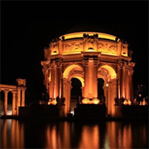 Lighting of the Palace of Fine Arts